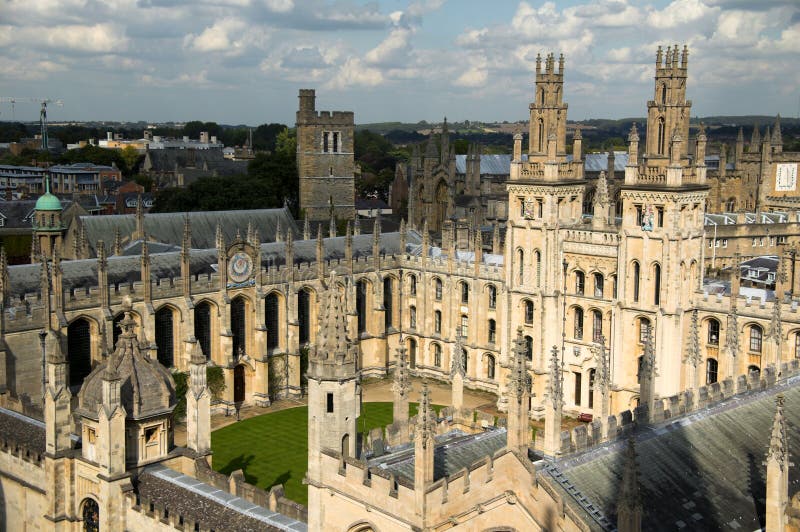 вся душа oxford s коллежа стоковое изображение rf вся душа oxford s коллежа стоковое изображение rf