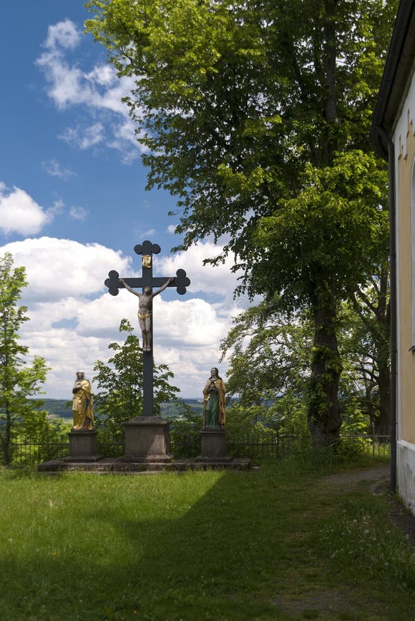 Вулкан Parkstein в Германии стоковая фотография rf Вулкан Parkstein в Германии стоковая фотография rf