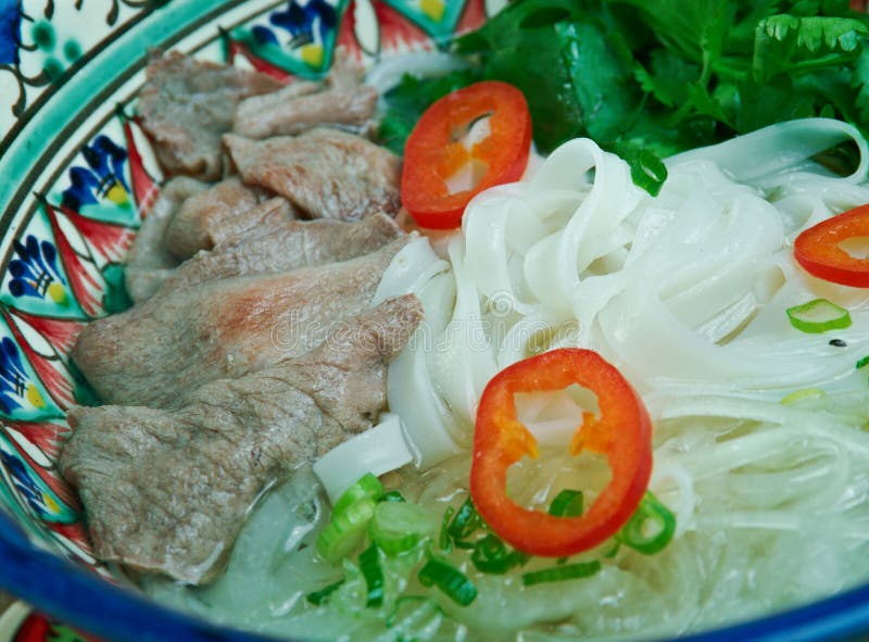 Въетнамское pho Tom yum стоковое фото Въетнамское pho Tom yum стоковое фото