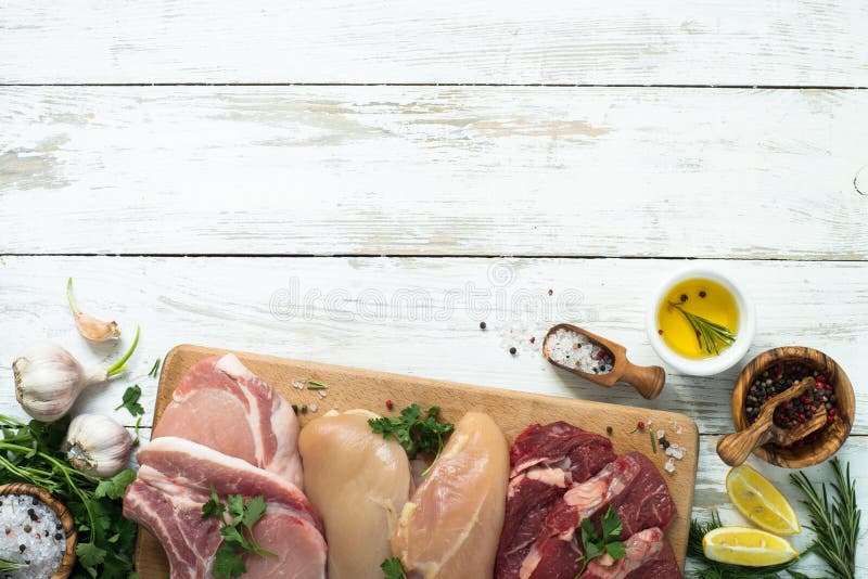 Выбор различного мяса стоковая фотография Выбор различного мяса стоковая фотография