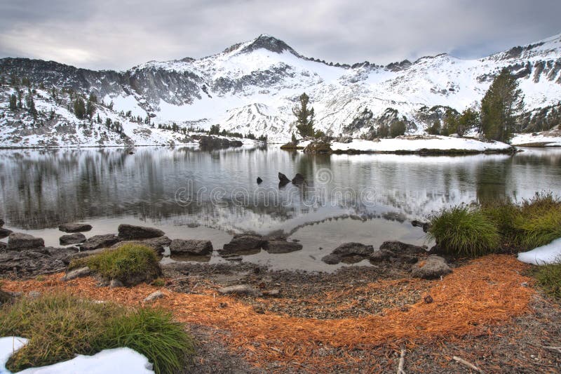 высокогорное wallowa Орегона гор озера стоковое фото