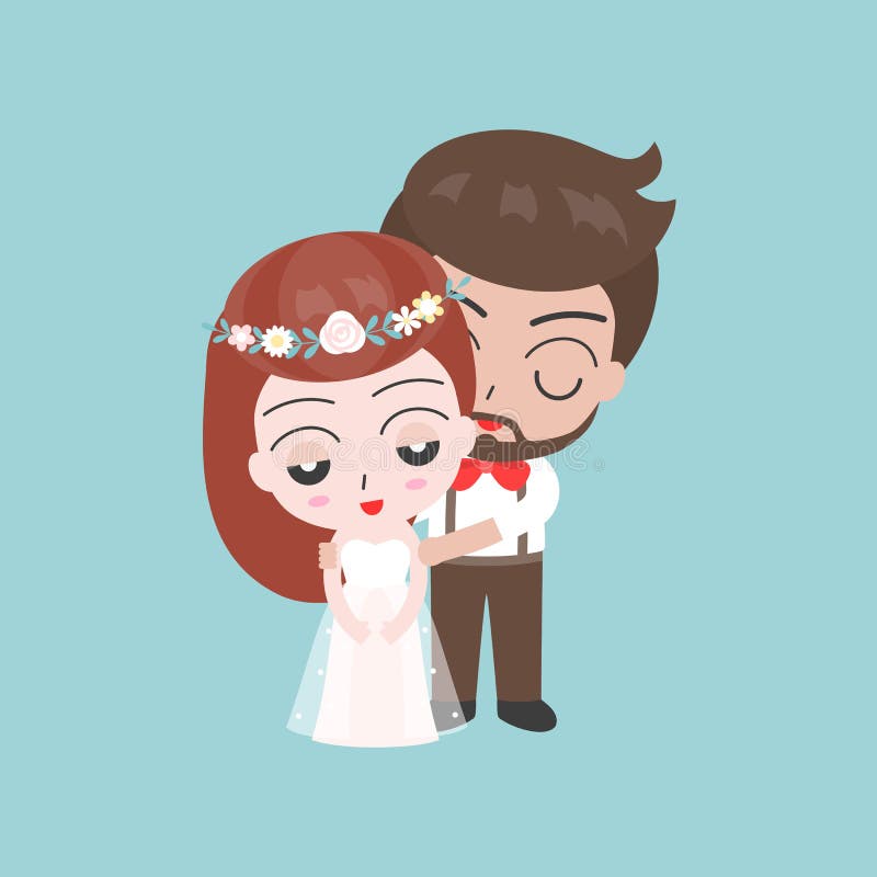 Выхольте и характеры застенчивой невесты милые для пользы как invitatio свадьбы иллюстрация вектора Выхольте и характеры застенчивой невесты милые для пользы как invitatio свадьбы иллюстрация вектора
