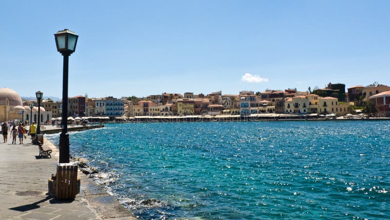 Гавань Chania, Крит, Греция стоковое изображение Гавань Chania, Крит, Греция стоковое изображение