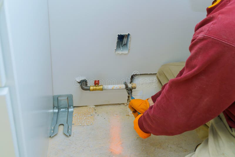 газопровод прибора разделения природного газа для того чтобы наполнить газом worktop около hob стоковое изображение газопровод прибора разделения природного газа для того чтобы наполнить газом worktop около hob стоковое изображение