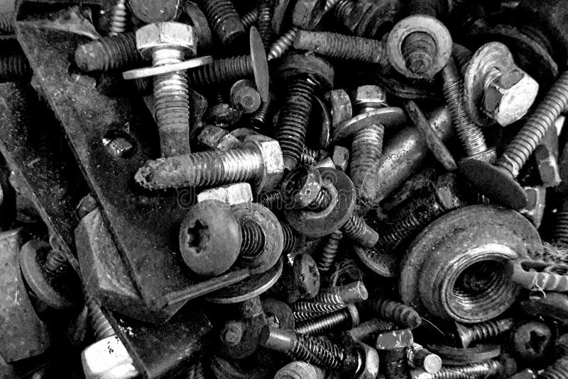 Гайки, болты & шайбы стоковое фото. изображение насчитывающей ...
