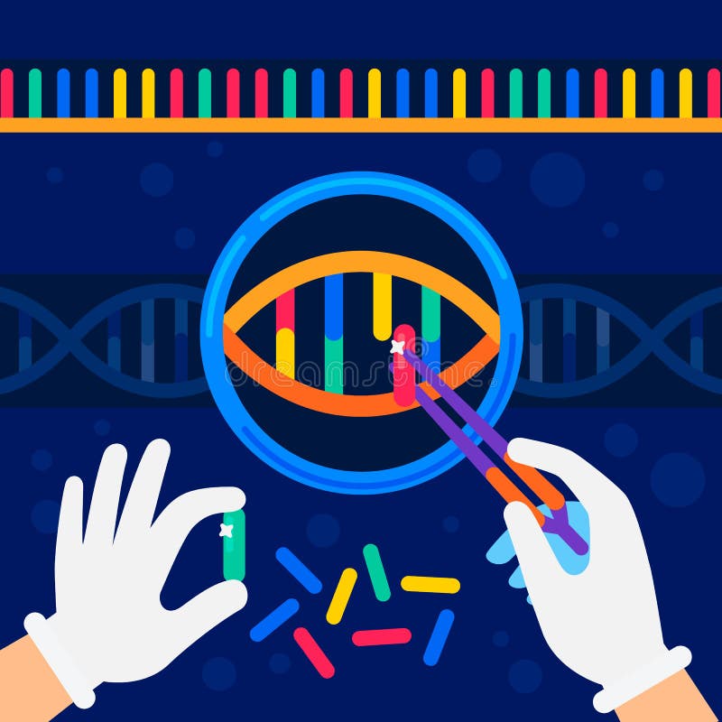Геном sequencing концепция Лаборатория нанотехнологии и биохимии Руки ученого работая с винтовой линией дна бесплатная иллюстрация Геном sequencing концепция Лаборатория нанотехнологии и биохимии Руки ученого работая с винтовой линией дна бесплатная иллюстрация