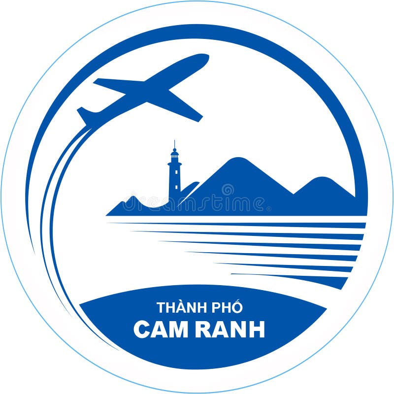 Герб города Camran Вьетнам бесплатная иллюстрация