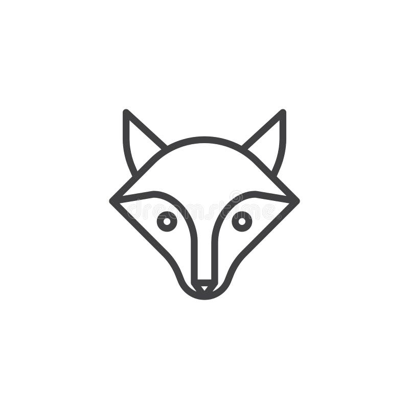 Главная линия значок Fox бесплатная иллюстрация Главная линия значок Fox бесплатная иллюстрация