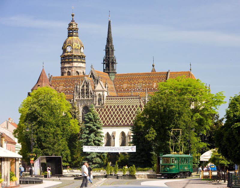 Главная площадь, Kosice, Словакия стоковые изображения rf Главная площадь, Kosice, Словакия стоковые изображения rf