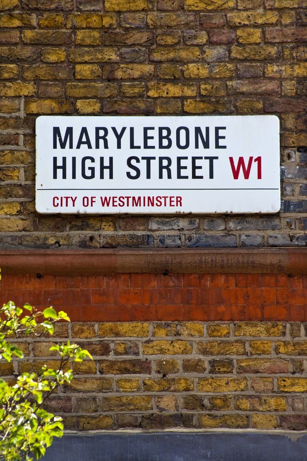 Главная улица Marylebone в Лондон стоковое фото Главная улица Marylebone в Лондон стоковое фото
