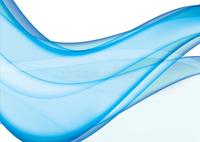 Blue gratiend wavy lines isolated in white. Blue gratiend wavy lines isolated in white