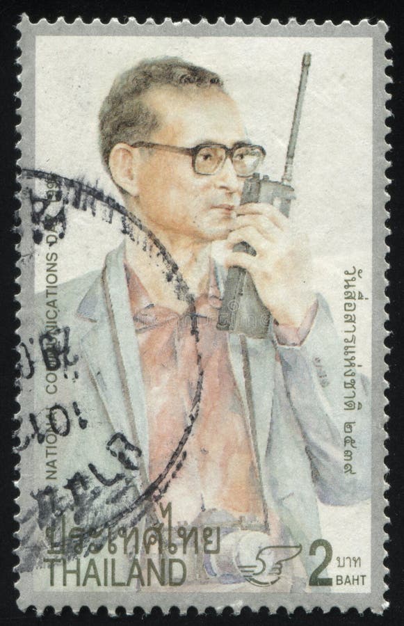 RUSSIA KALININGRAD, 2 JUNE 2016: stamp printed by Thailand, shows a man speaking, circa 1996. RUSSIA KALININGRAD, 2 JUNE 2016: stamp printed by Thailand, shows a man speaking, circa 1996