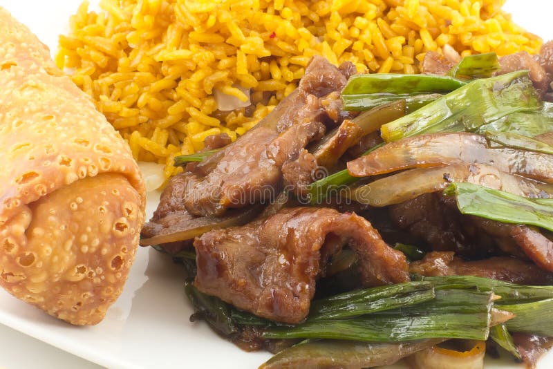 Chinese deep ried beef strips