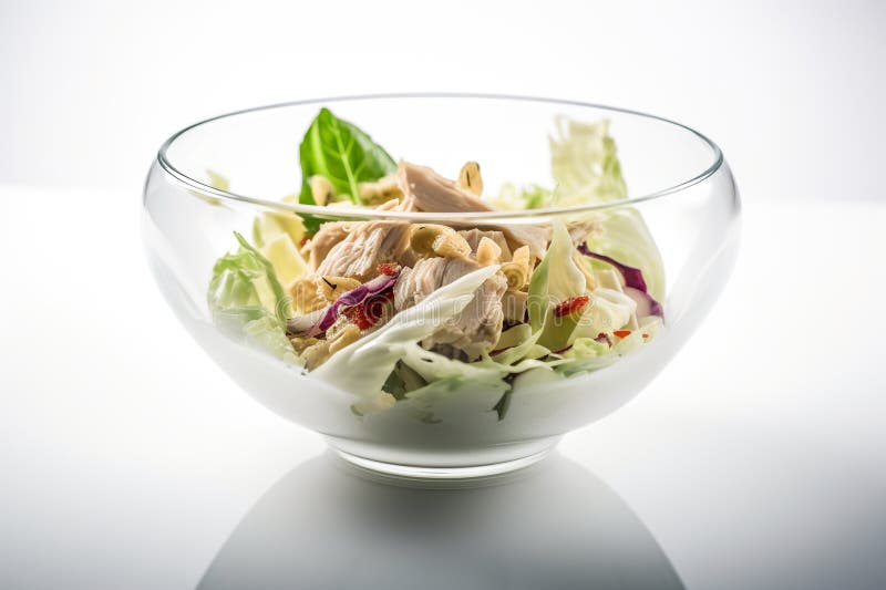 Гой га вкусный куриный салат, сделанный из капустных трав и пряника. иллюстрация штока