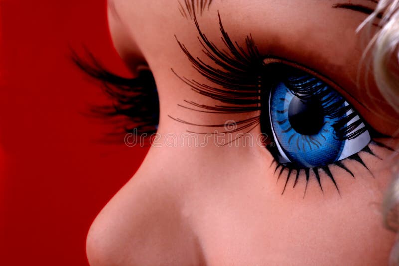 голубая кукла eyed стоковое фото голубая кукла eyed стоковое фото