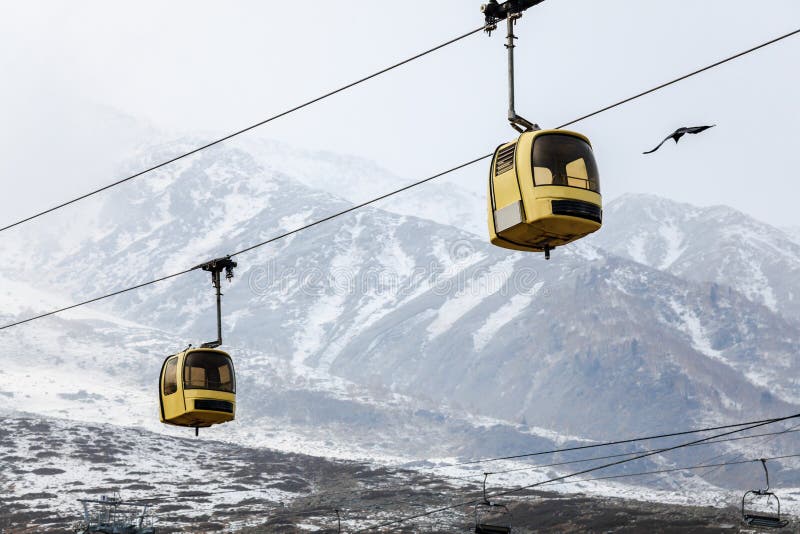 Гондола Gulmarg стоковая фотография rf Гондола Gulmarg стоковая фотография rf