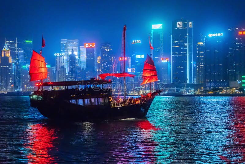 ГОНКОНГ - 23-ье сентября 2018: Плавание луны Aqua в Hong Ko стоковое фото ГОНКОНГ - 23-ье сентября 2018: Плавание луны Aqua в Hong Ko стоковое фото