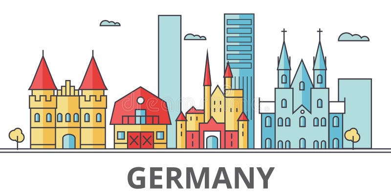 Немецкий город для срисовки