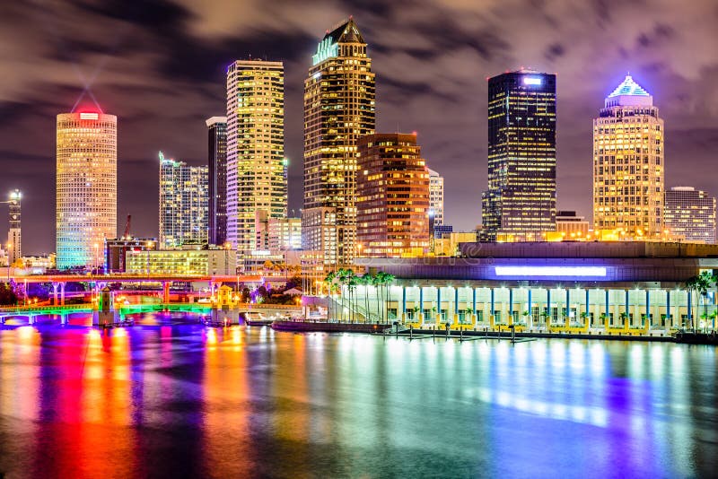 Tampa, Florida, USA downtown city skyline on the Hillsborough River. Tampa, Florida, USA downtown city skyline on the Hillsborough River.