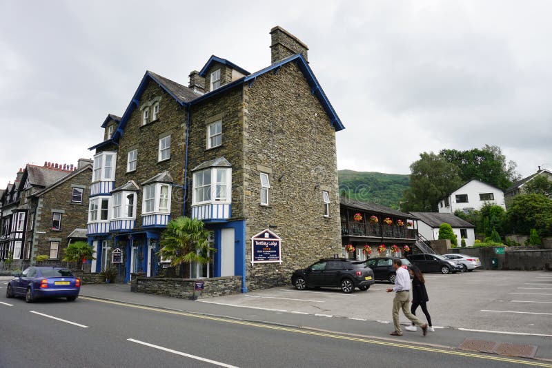 Городок Ambleside на озере Windermere стоковое фото rf Городок Ambleside на озере Windermere стоковое фото rf