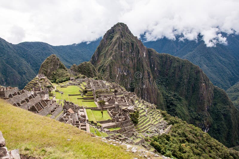 Городок Inca Machu Picchu старый стоковые изображения rf Городок Inca Machu Picchu старый стоковые изображения rf