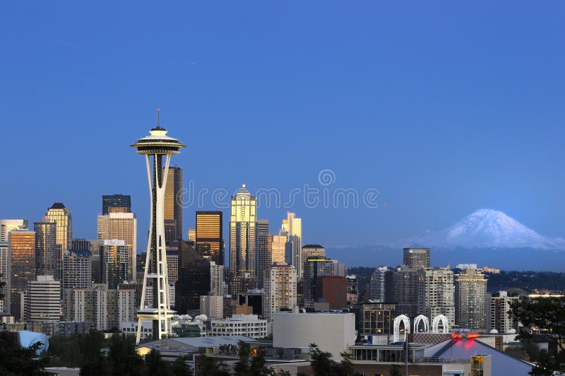 городской горизонт seattle стоковое фото городской горизонт seattle стоковое фото