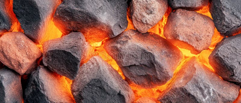 Горячий светящийся древесный уголь воспламеняет атмосферу барбекю на открытом воздухе, идеально подходящую для приготовления мяса стоковые изображения rf