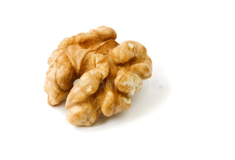 Walnut isolated on a white background. Walnut isolated on a white background