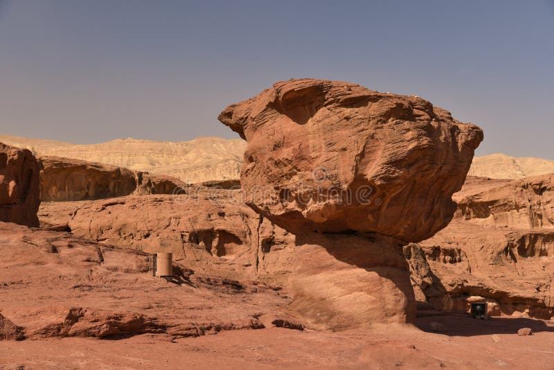 Гриб утеса в национальном парке Timna, Израиле стоковое изображение Гриб утеса в национальном парке Timna, Израиле стоковое изображение
