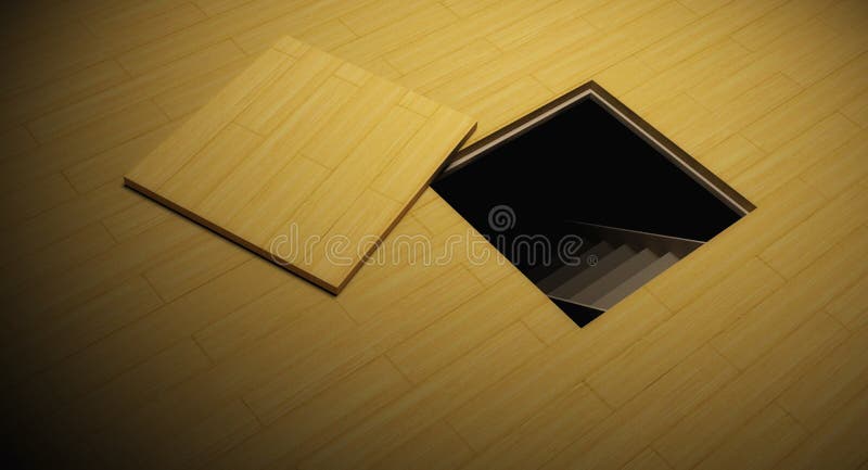 Trap door leading to hidden room below the floor. Trap door leading to hidden room below the floor.