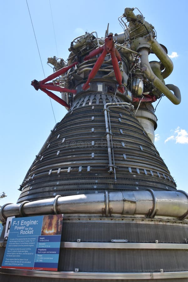 F-1 Engine at Rocket Park at Space Center Houston in Texas USA. F-1 Engine at Rocket Park at Space Center Houston in Texas USA