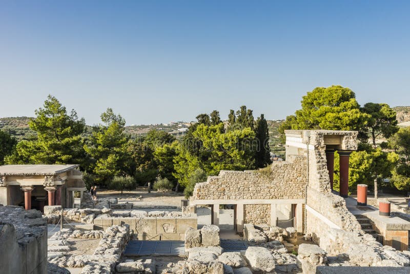 Дворец Крит Knossos стоковое фото rf Дворец Крит Knossos стоковое фото rf