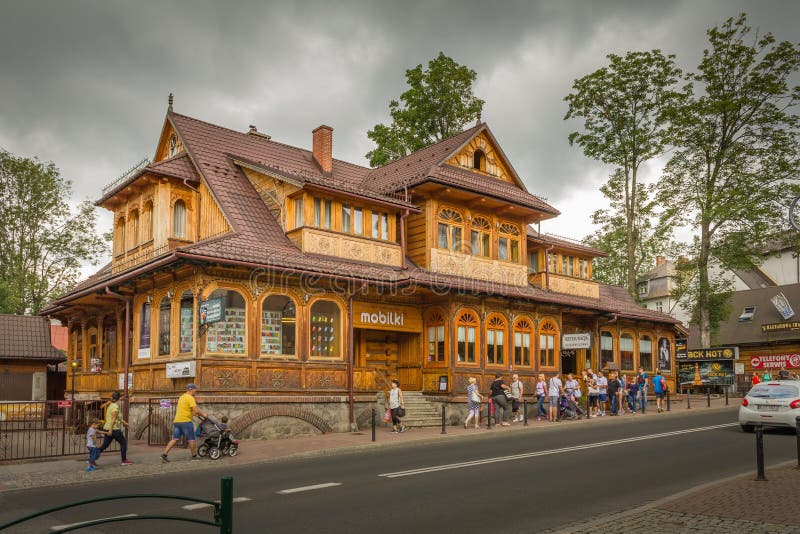 Деревянный арендованных дом стоковые изображения
