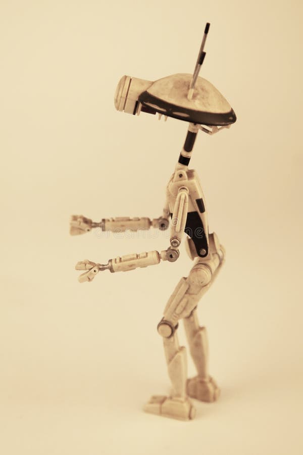 Детализированная модель Звездные войны противопоставляет droid WAC -47 стоковая фотография rf