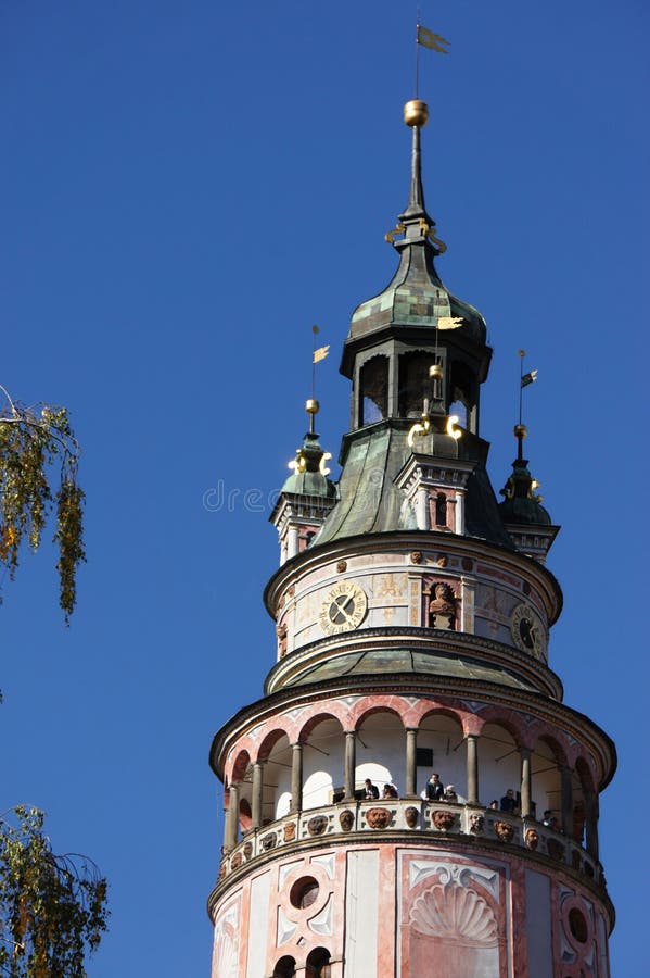 Деталь башни в Cesky Krumlov