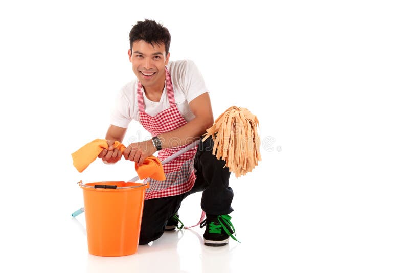 детеныши nepalese человека housework ся стоковая фотография детеныши nepalese человека housework ся стоковая фотография