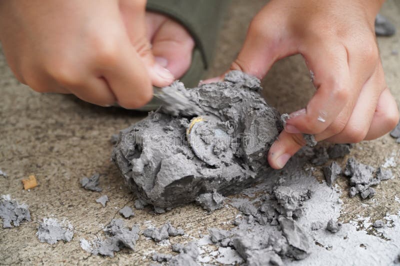 The kids enjoyed the archaeological dig at home during the early childhood holidays,oy plays an archaeologist excavated, training for dig fossil. The kids enjoyed the archaeological dig at home during the early childhood holidays,oy plays an archaeologist excavated, training for dig fossil