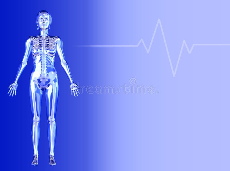 диаграмма предпосылки голубая женская медицинская бесплатная иллюстрация