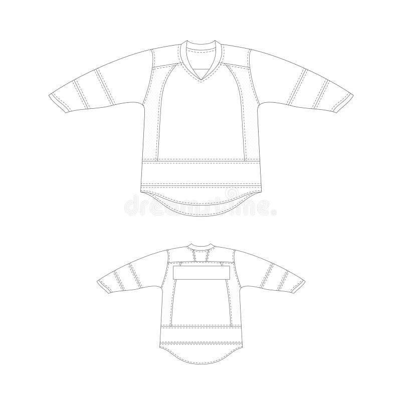 Дизайн jersey хоккея шаблона иллюстрация штока Дизайн jersey хоккея шаблона иллюстрация штока