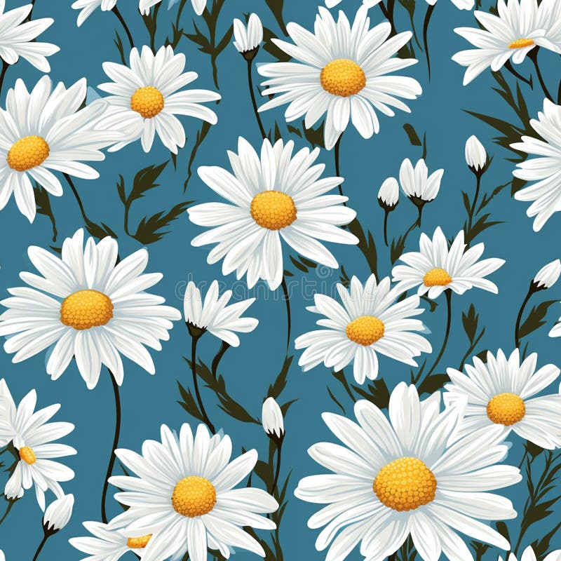 дизайн интерьера с макетом веб-сайта с кожей ноутбука с daisy motif иллюстрация вектора