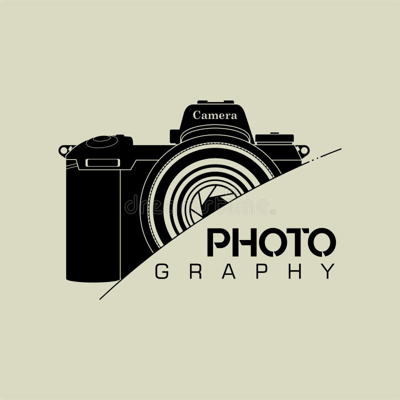 Дизайн логотипа значка фотографии камеры иллюстрация штока