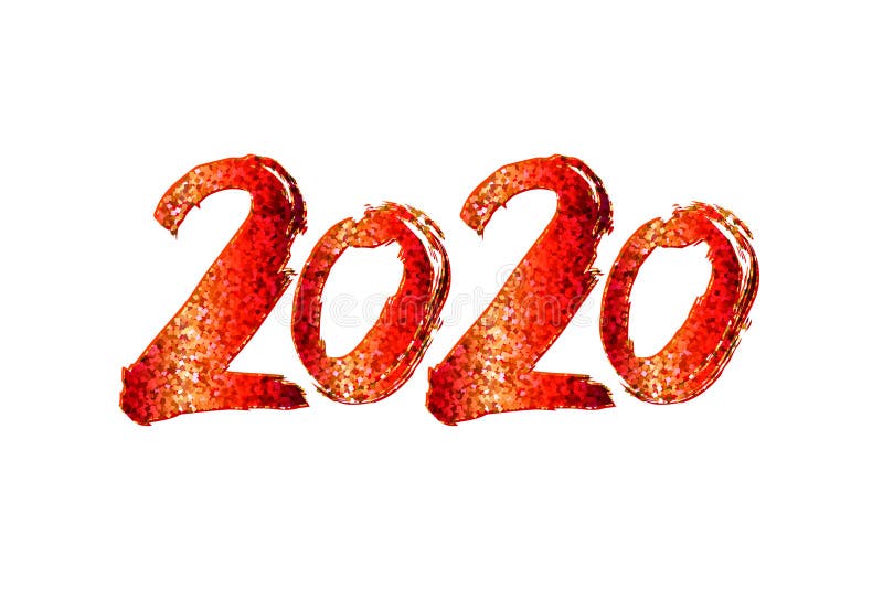 Дизайн 2020 Новых Годов стоковые изображения rf Дизайн 2020 Новых Годов стоковые изображения rf