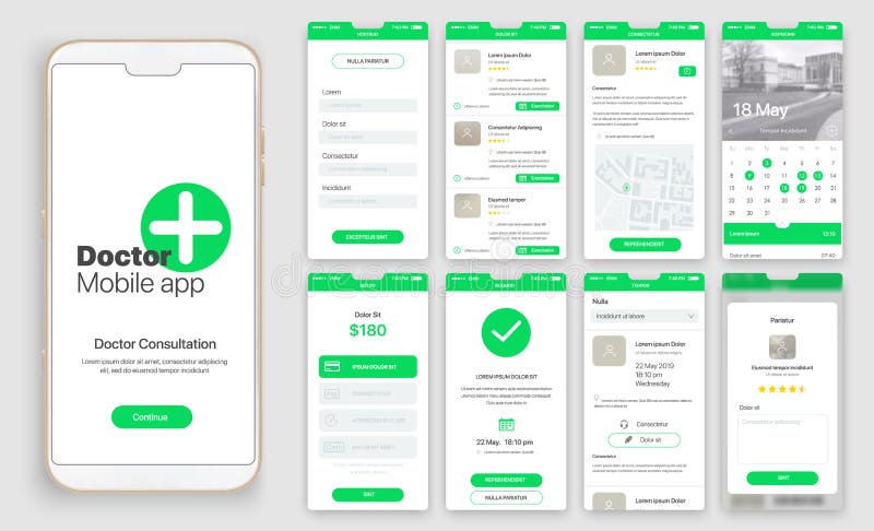 Дизайн передвижного app, UI, UX, GUI иллюстрация штока Дизайн передвижного app, UI, UX, GUI иллюстрация штока