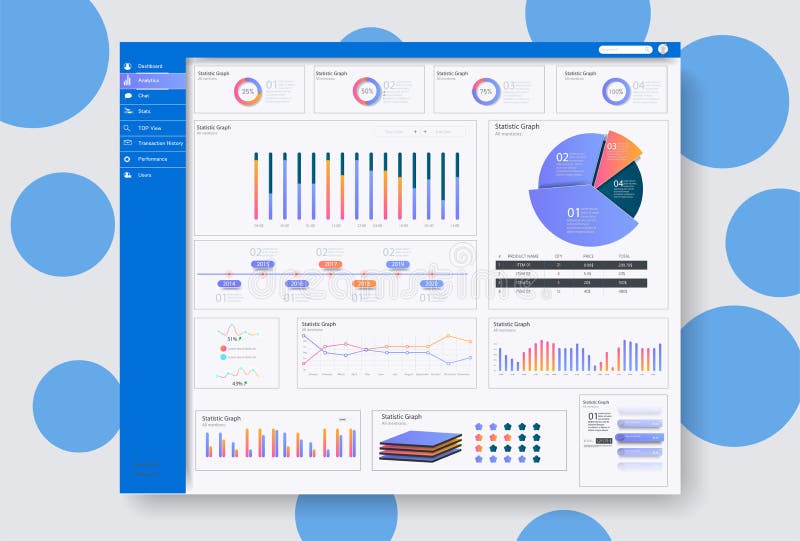 Дизайн шаблона панели admin потребителя RGBDashboard иллюстрация штока Дизайн шаблона панели admin потребителя RGBDashboard иллюстрация штока