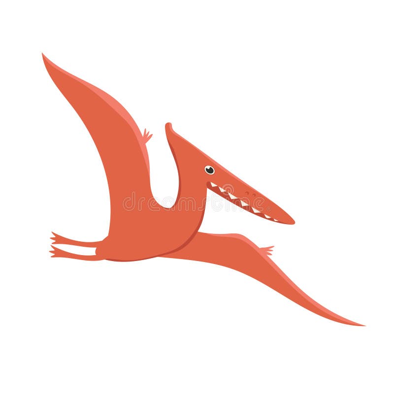 Динозавр Pterodactyl в стиле мультфильма изолированный на белой предпосылке o бесплатная иллюстрация Динозавр Pterodactyl в стиле мультфильма изолированный на белой предпосылке o бесплатная иллюстрация