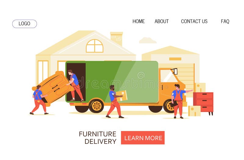 Furniture Delivery Truck Stock Illustrations 668 Furniture Delivery