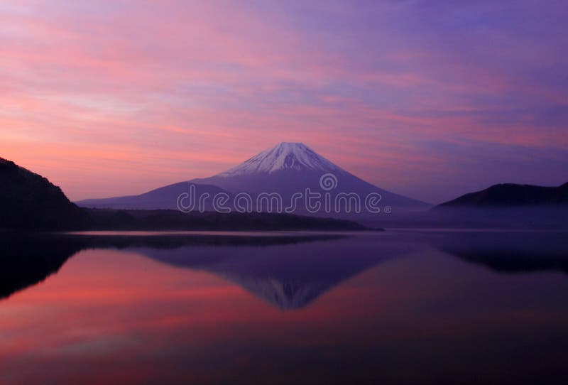 доброе утро mt fuji стоковое фото доброе утро mt fuji стоковое фото