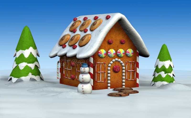 дом gingerbread бесплатная иллюстрация дом gingerbread бесплатная иллюстрация