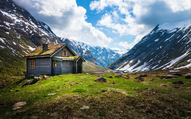 Норвегия снять домик в горах переехать в англию