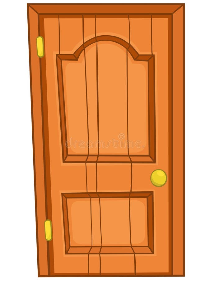 Cartoon Home Door Isolated on White Background. Cartoon Home Door Isolated on White Background.